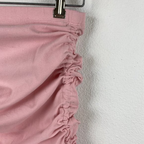 Forever 21 Pink Mini Knit Skirt Large Adjustable Gathered Sides Clubbing - Picture 8 of 15